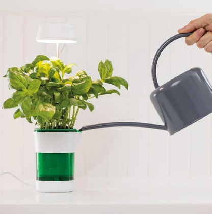 Ghiveci Inteligent cu Auto-Udare si Lumina LED pentru Plante de Interior