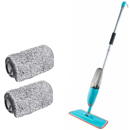Mop cu Pulverizator si Microfibre - Set Complet cu 2 Rezerve si Rezervor 600ml - 7