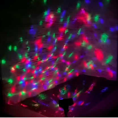 Proiector LED Solar RGB Rotativ pentru Exterior - Iluminare Decorativa Gradina