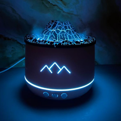 Umidificator Vulcan cu Efect Flacara si Difuzor Aromaterapie - Design Premium