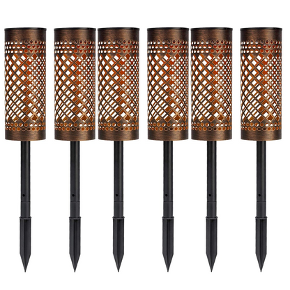 Set 6 Lampi Solare Decorative Exterior - Design Torta Retro, Metal Rezistent, IP65