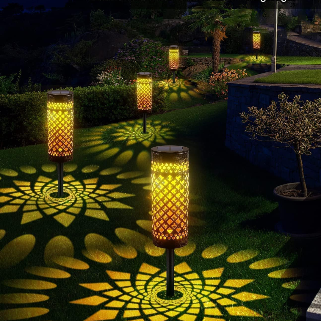 Set 6 Lampi Solare Decorative Exterior - Design Torta Retro, Metal Rezistent, IP65