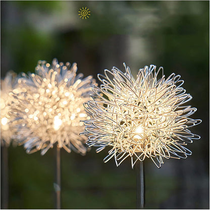 Set 2 Decoratiuni Luminoase Solare Papadie - Iluminat Exterior Eco-Friendly cu LED