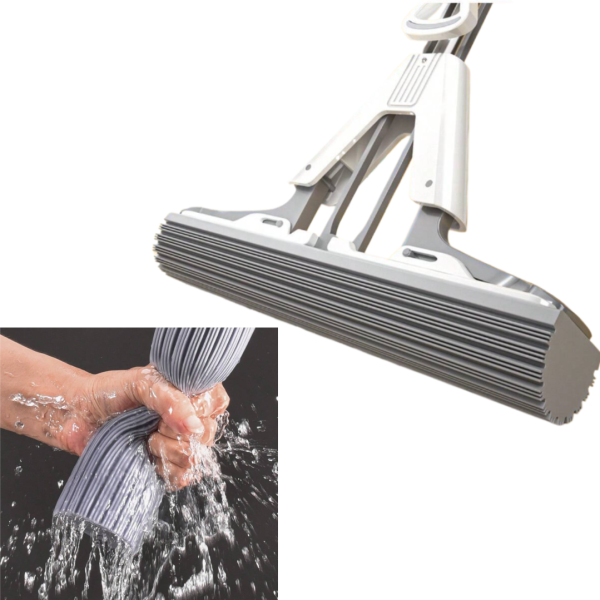 Mop Rotativ cu Galeata 8L si Sistem de Stoarcere - Set Complet cu 2 Rezerve Microfibra