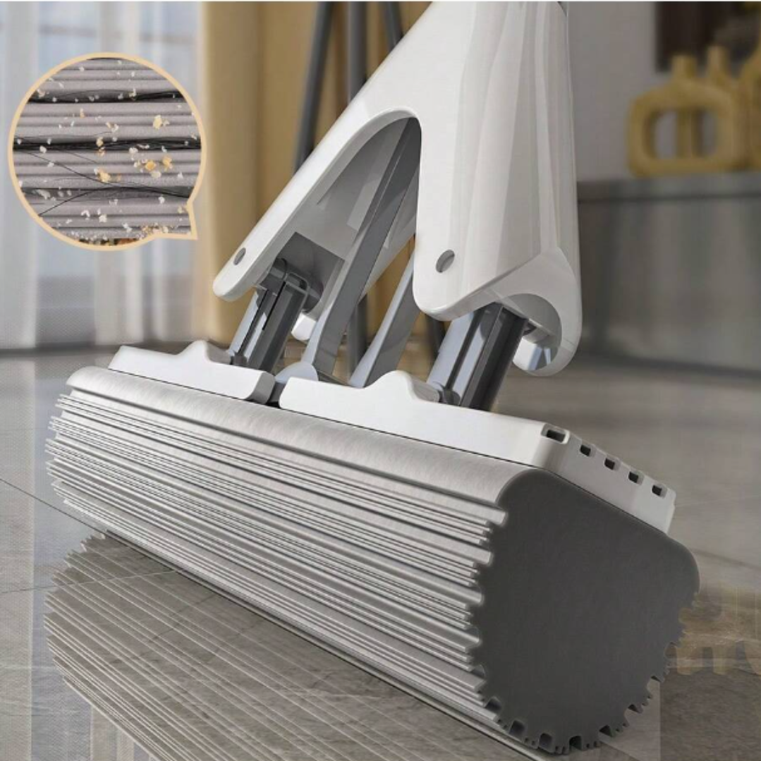 Mop PVA Super Absorbant cu Maner Telescopic + 2 Rezerve - Curatare Profesionala Multisuprafata - 13