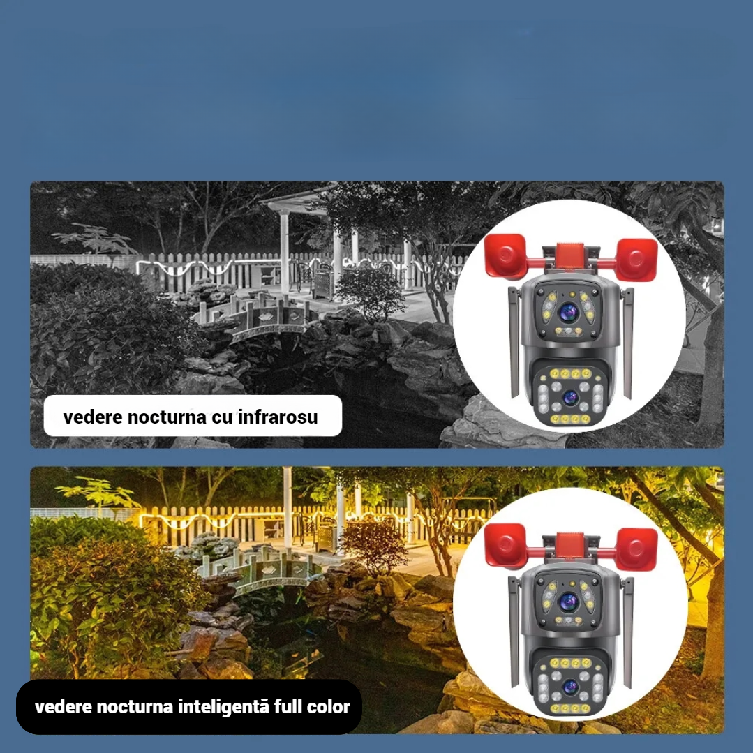 Camera Supraveghere WiFi PTZ 2MP Ultra HD - Interior/Exterior cu Detectare Miscare si Viziune Nocturna - 8