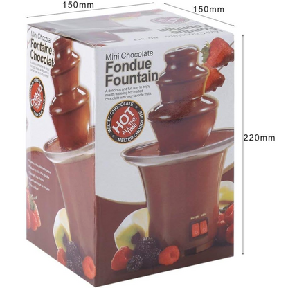 Fantana Electrica de Ciocolata cu 3 Nivele - Mini Dispenser Pentru Petreceri si Evenimente