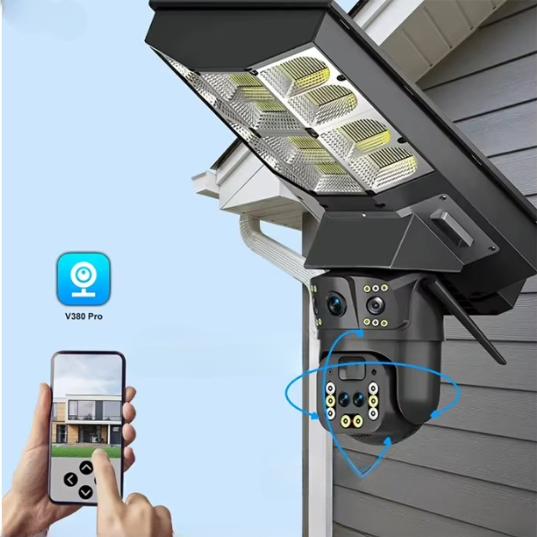Camera Solara Inteligenta 4MP cu PTZ si Conectivitate 4G - Supraveghere Completa cu Iluminare LED - 7