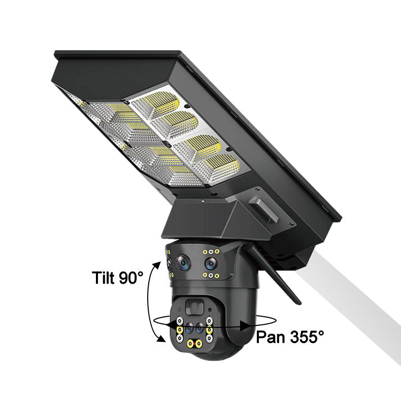 Camera Solara Inteligenta 4MP cu PTZ si Conectivitate 4G - Supraveghere Completa cu Iluminare LED - 12