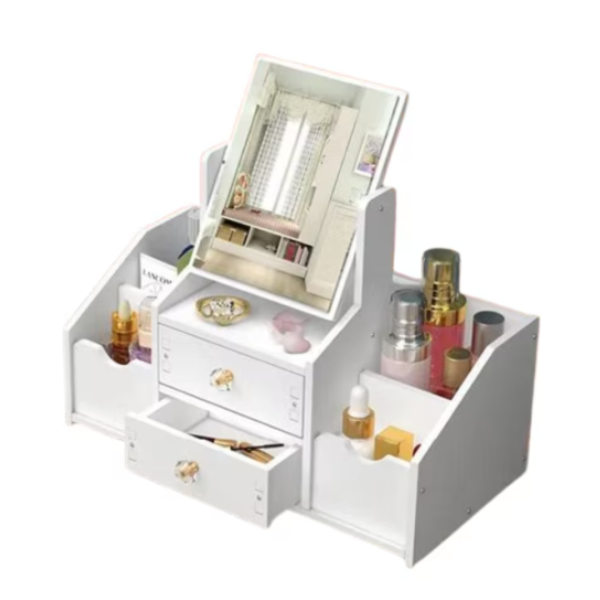 Organizator Birou cu Sertar si Rafturi - Raft Depozitare Multifunctional pentru Documente si Accesorii 41x24x28cm