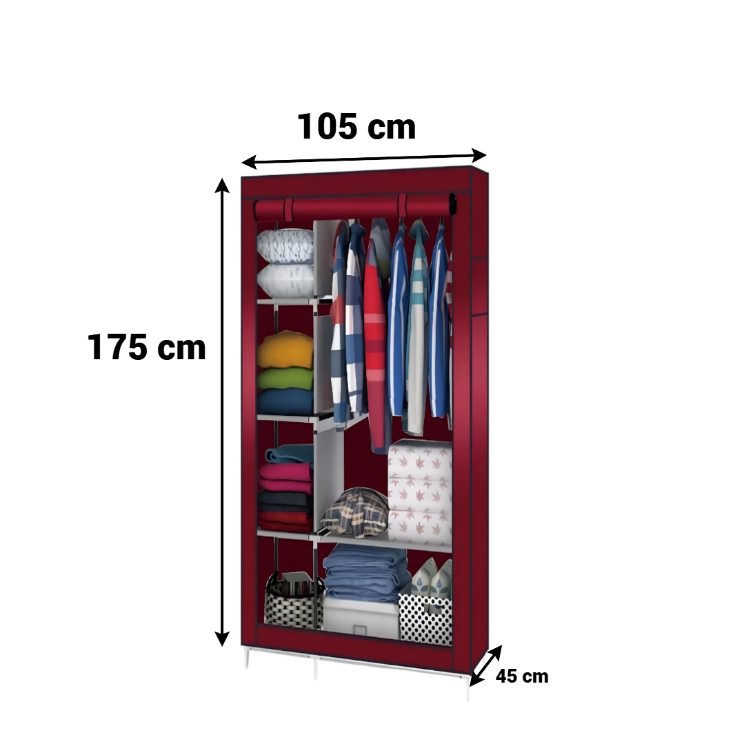 Dulap Textil Pliabil cu Fermoar - Organizare Optima Haine si Lenjerie
