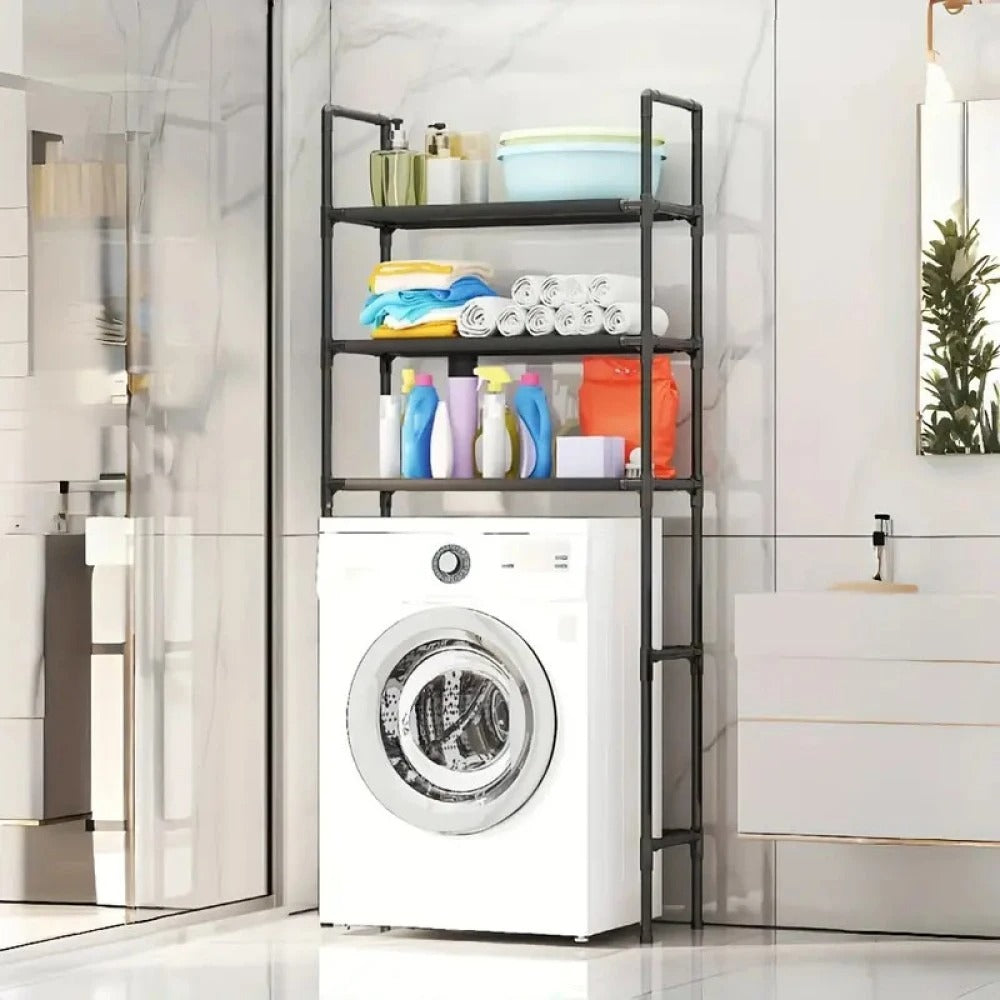 Raft Organizator Universal pentru Masina de Spalat cu 3 Polite - Solutia Perfecta pentru Bai Organizate