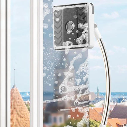 Stergator Telescopic pentru Geamuri la Inaltime - Maner Flexibil Curbat cu 2 Lavete Incluse