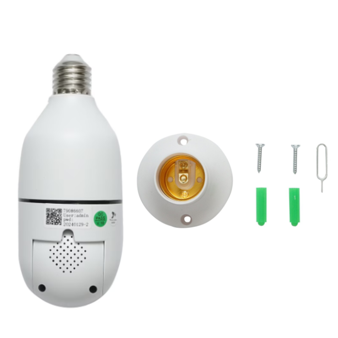 Camera de Supraveghere Inteligenta cu Bec E27, Rotatie 360°, Viziune Nocturna Color si Audio Bidirectional - 7