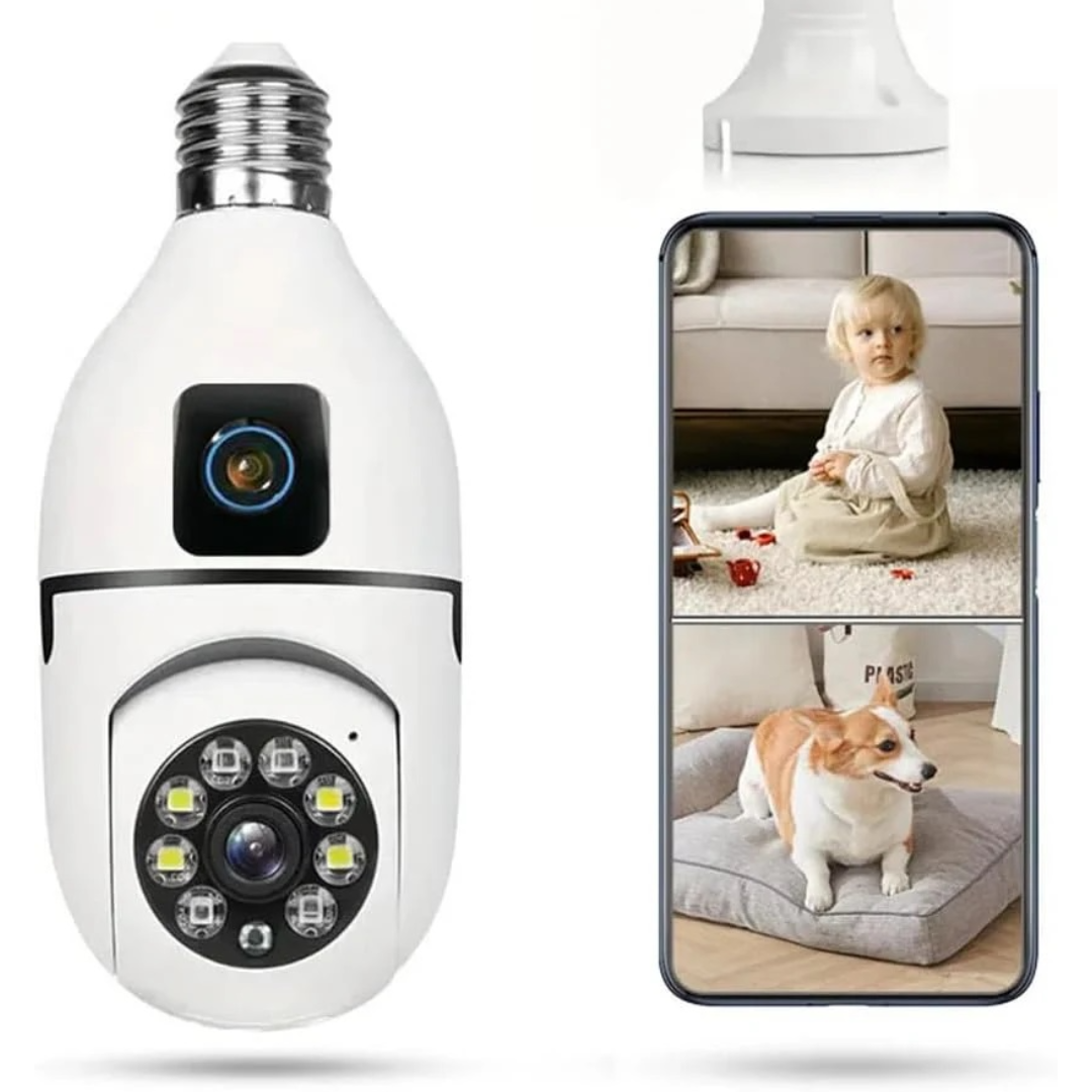 Camera de Supraveghere Inteligenta cu Bec E27, Rotatie 360°, Viziune Nocturna Color si Audio Bidirectional - 13