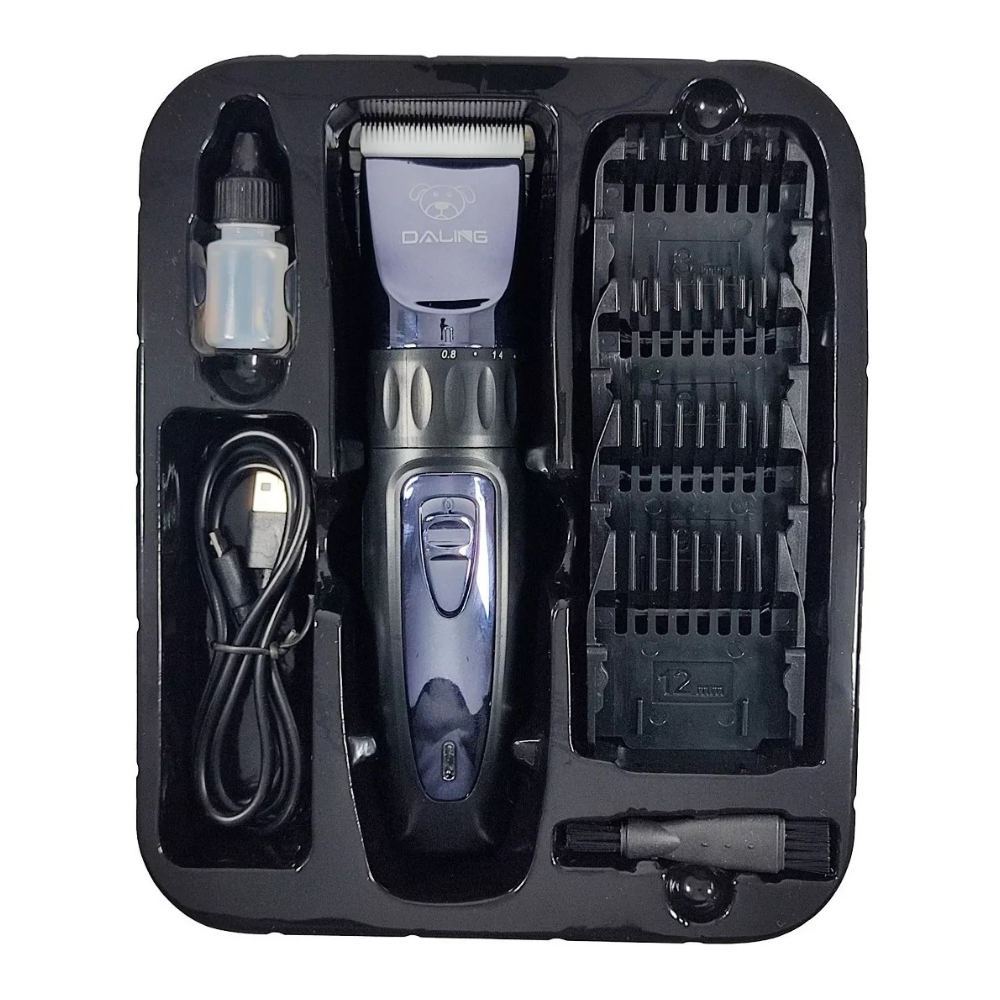 Aparat Profesional Tuns Caini cu Acumulator - Lama Titanium si Cutit Ceramic