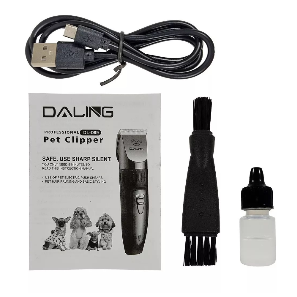 Aparat Profesional Tuns Caini cu Acumulator - Lama Titanium si Cutit Ceramic