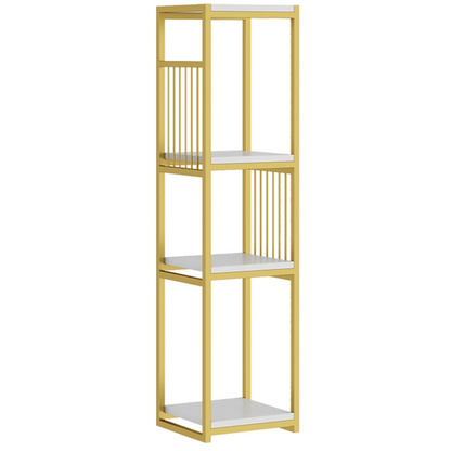 Raft Modern cu 4 Polite pentru Plante, Carti si Decoratiuni - Suport Multifunctional Design Contemporary