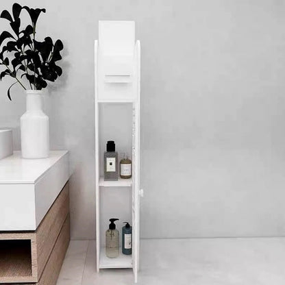 Dulap din lemn pentru baie - Multifunctional cu rafturi spatioase pentru depozitare optima