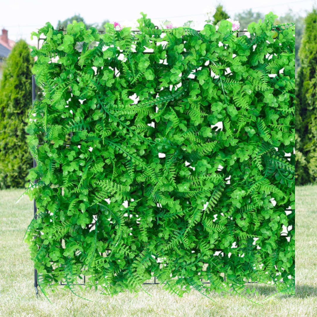 Panou Decorativ Perete cu Plante Artificiale Verzi - 40x60cm - Design Modern Living
