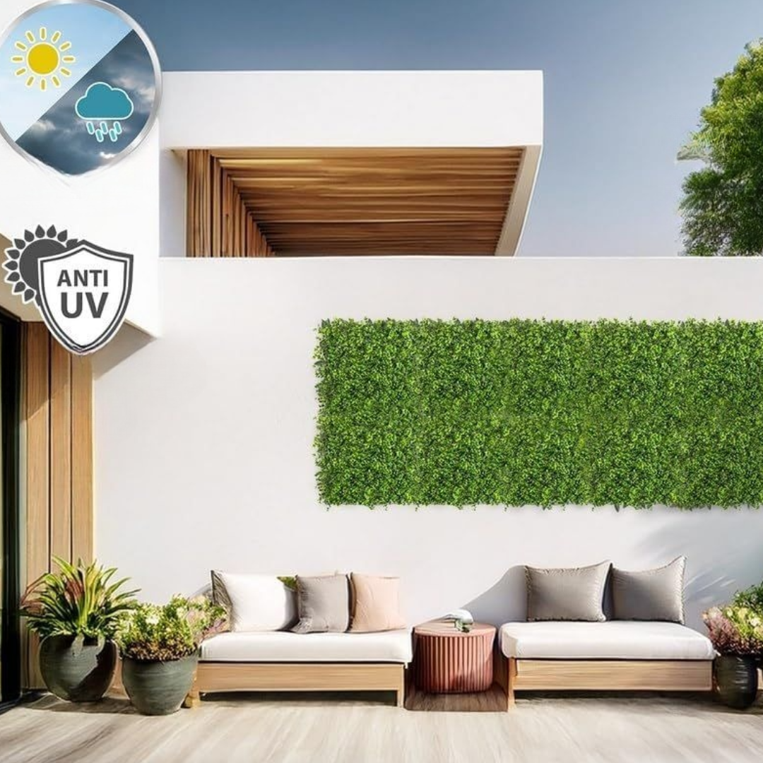 Panou Verde Artificial pentru Perete 40x60cm - Decoratiune Premium cu Plante Artificiale Dense