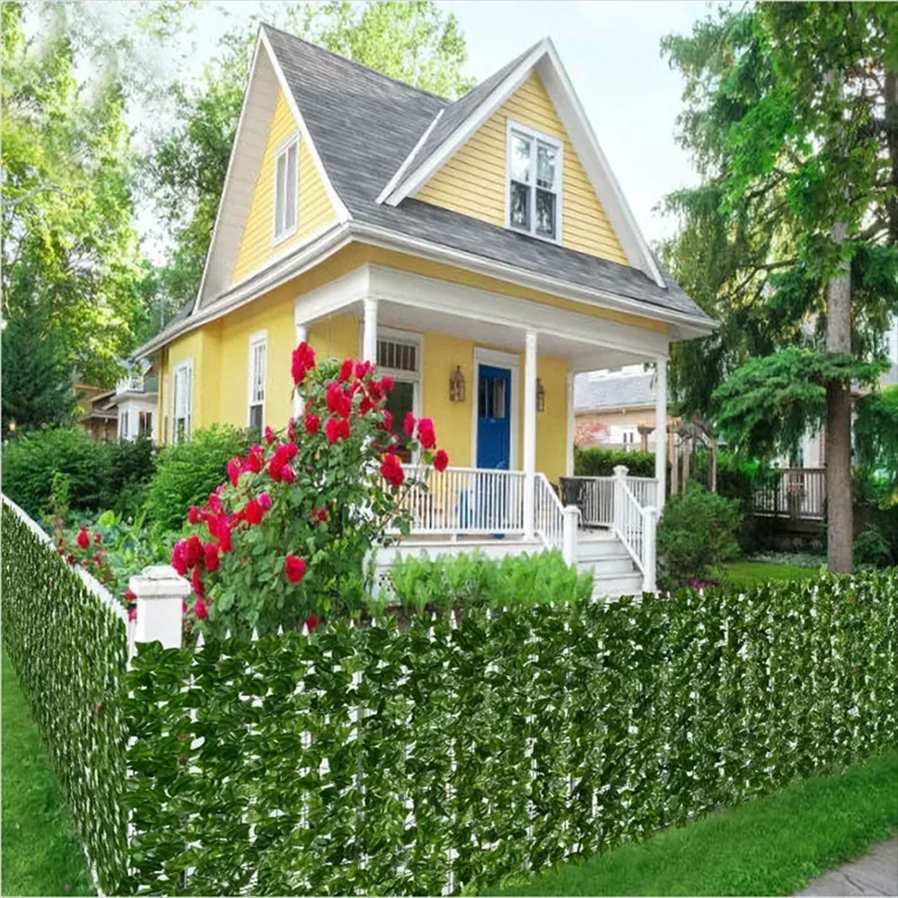 Gard Viu Artificial cu Frunze Verzi 1x3m - Perete Verde Decorativ Interior/Exterior