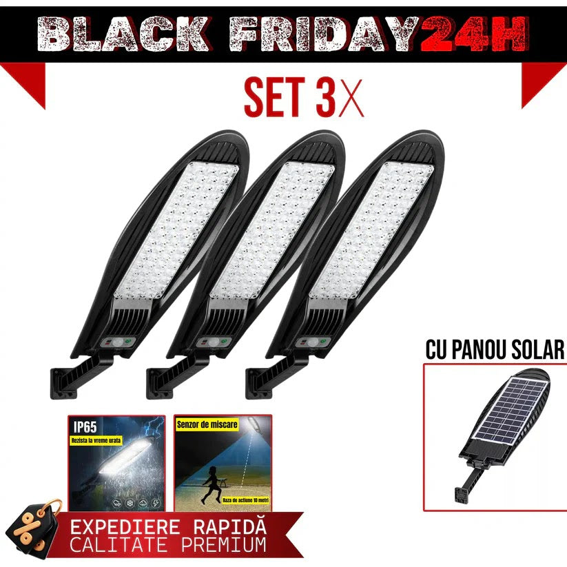 SET 2+1 LAMPA SOLARA 1200W