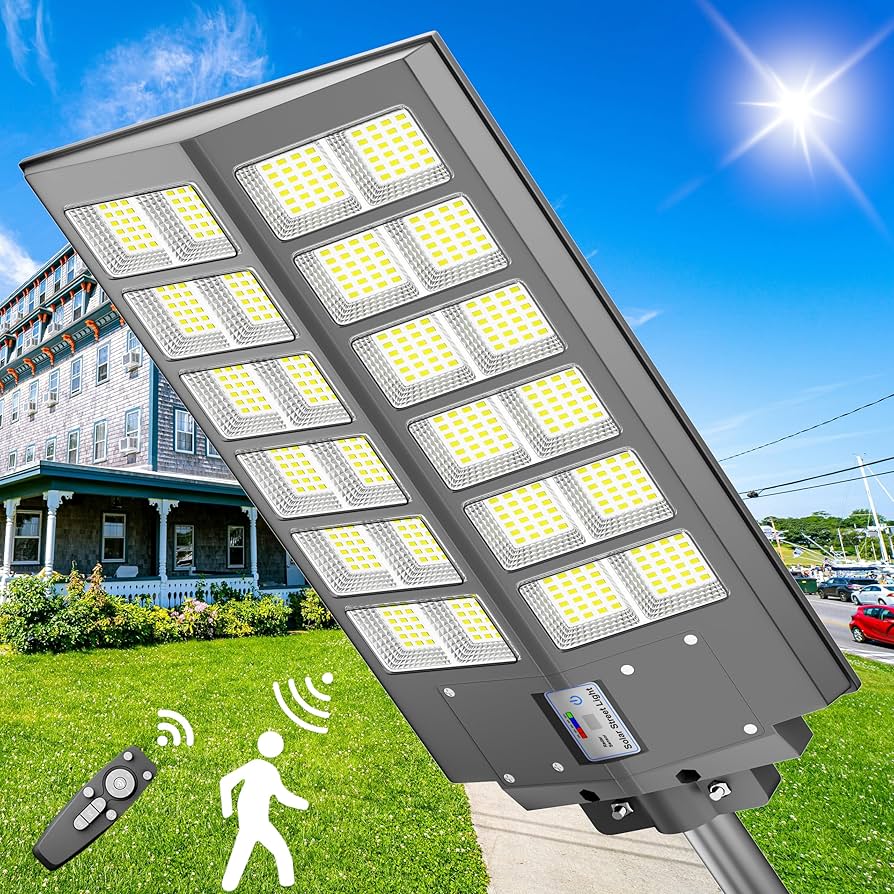 Lampa Solară 800W Stradală cu Telecomanda