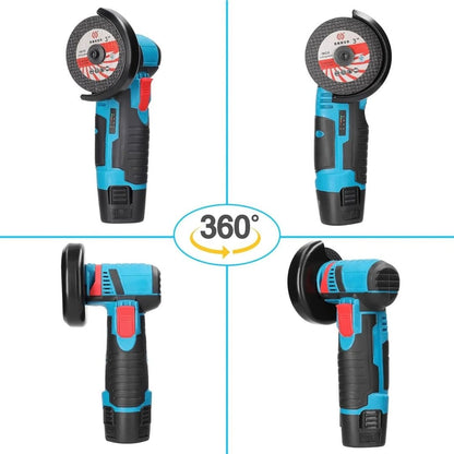 Set Mini Polizor si Flex cu 5 Discuri si 2 Acumulatori 48v