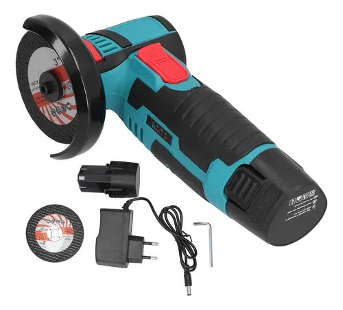 Set Mini Polizor si Flex cu 5 Discuri si 2 Acumulatori 48v