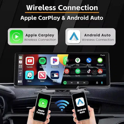 Navigație Auto Universala 10.2 inch Touchscreen, Wireless CarPlay/Android Auto, Camera 4K