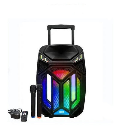 Boxa SUPER-BASS Portabila Bluetooth Activa Karaoke Cu Doua Microfoane