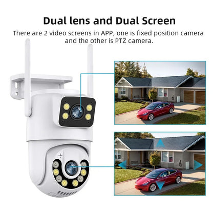 Camera de supraveghere WIFI,senzor de miscare,lentile duble
