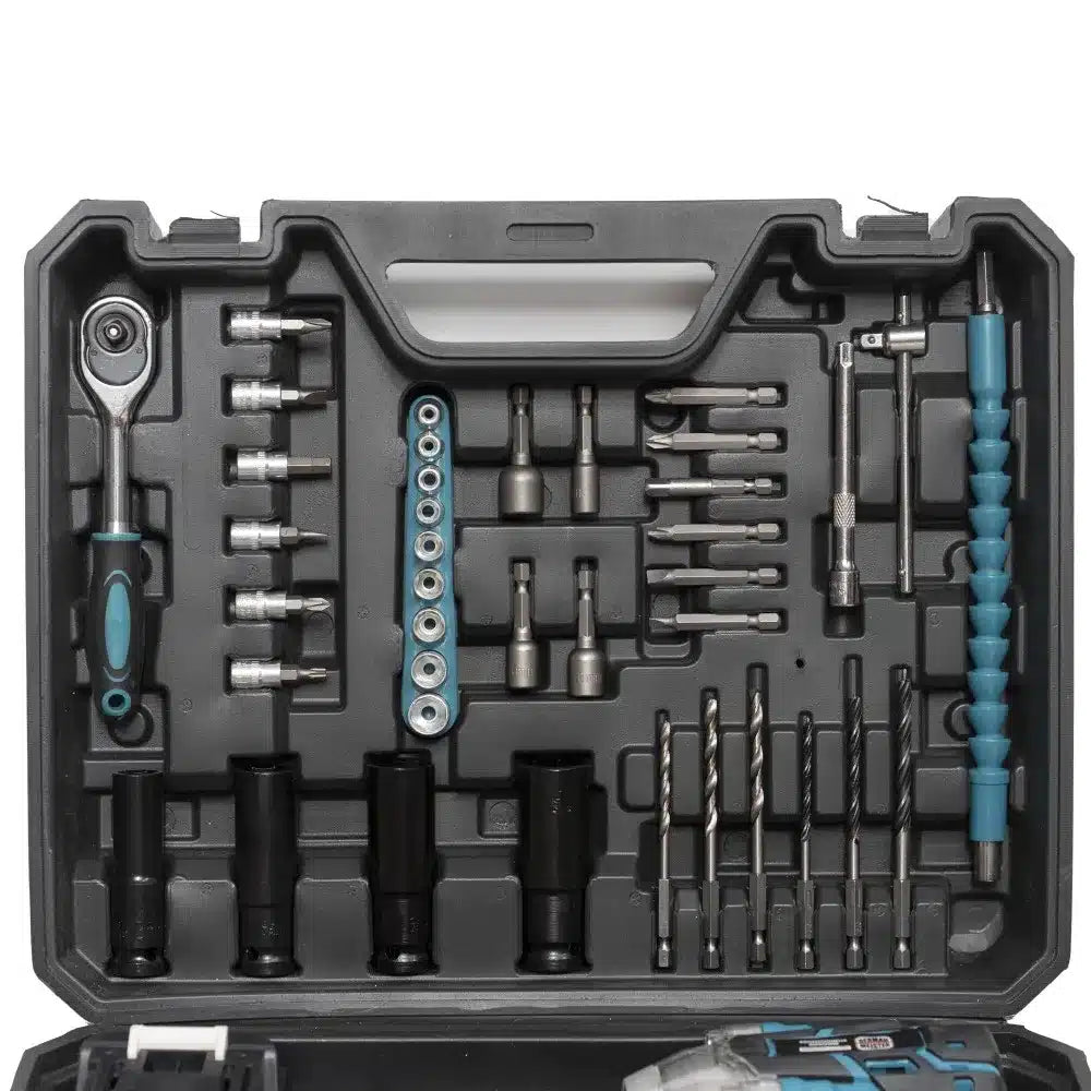 Trusa Masina de Insurubat cu Impact, cu 40 accesorii si 2 Acumulatori, 350Nm, 24V, 5Ah