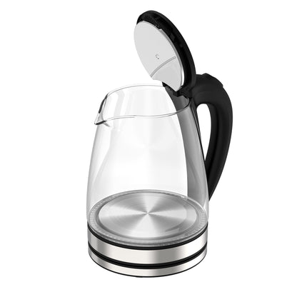 Fierbator Electric Portabil 1500W Sticla si Otel Inoxidabil - Fierbere Rapida Ceai si Cafea