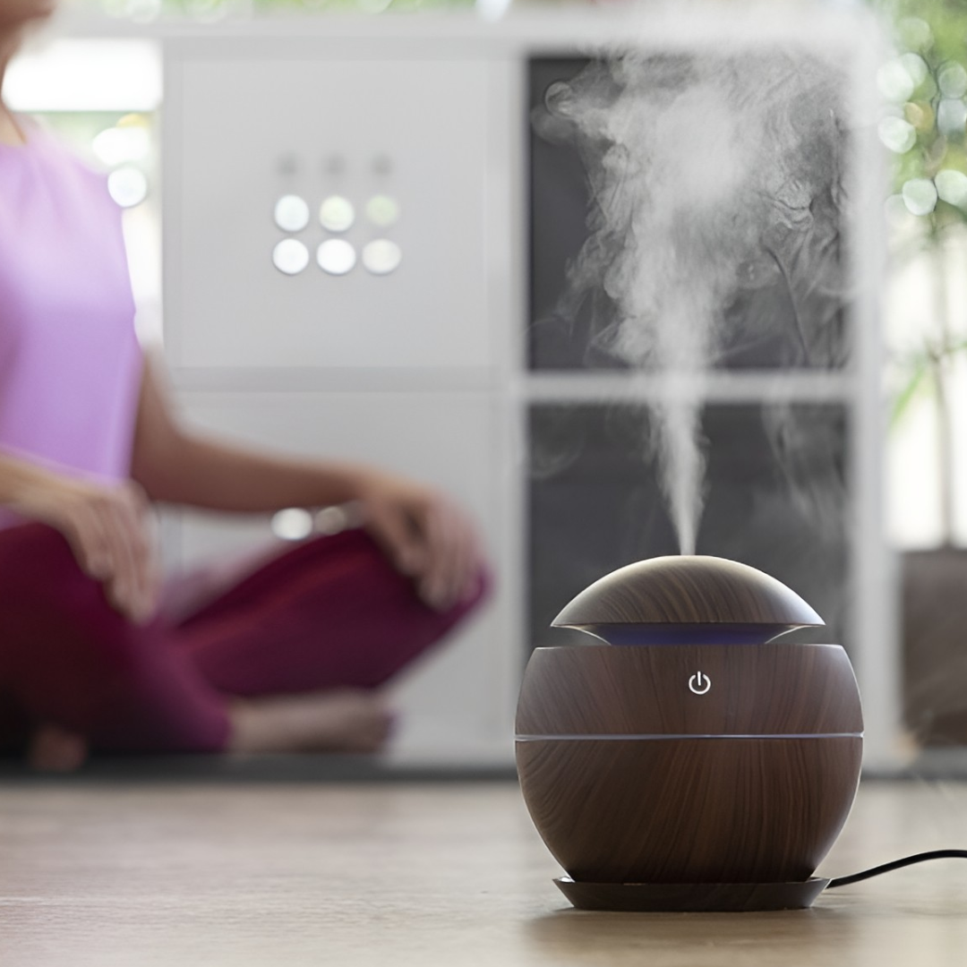 Mini Umidificator Ultrasonic USB cu Difuzor Aromaterapie - Purificator Aer