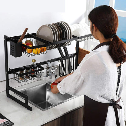 Suport Scurgator Vase Peste Chiuveta 85cm - Economisire Spatiu si Organizare Bucatarie