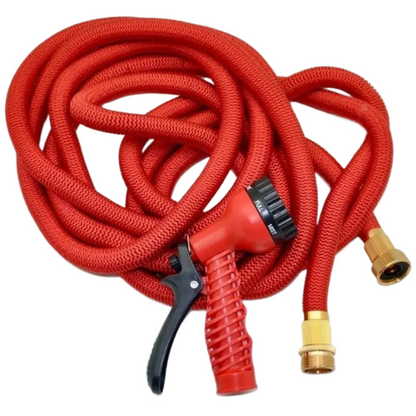 Furtun de gradina extensibil 75 m, Jeturi Multiple, aparat de stropit si Racorduri Incluse