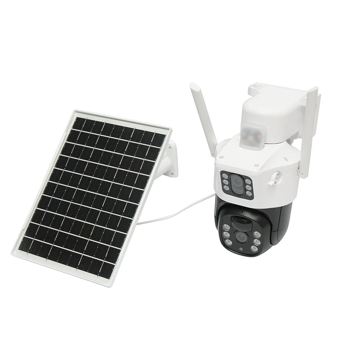 Camera Supraveghere 4G cu Panou Solar si Lentila Duala - Card 32GB Inclus