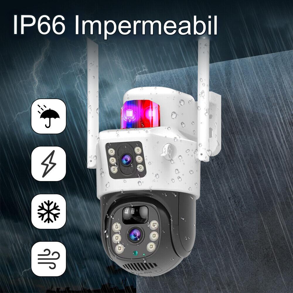 Camera Supraveghere 4G cu Panou Solar si Lentila Duala - Card 32GB Inclus - 15