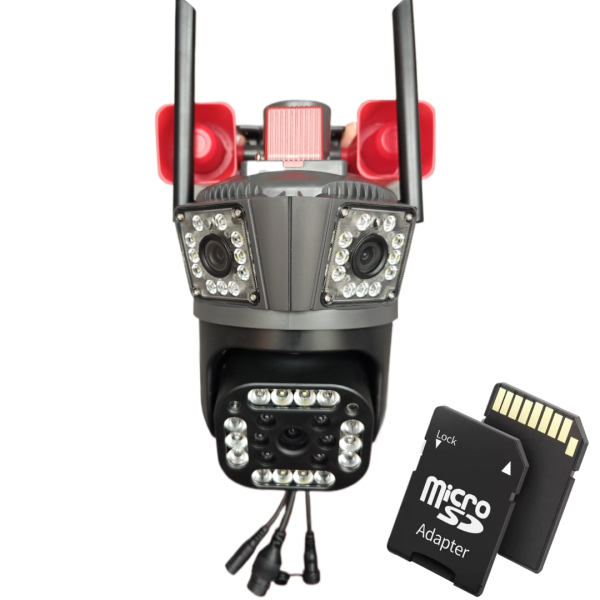 Camera de Supraveghere WiFi Tip Bec cu Rotire 355° Full HD - Senzor de Miscare PIR si Audio Bidirectional - 2