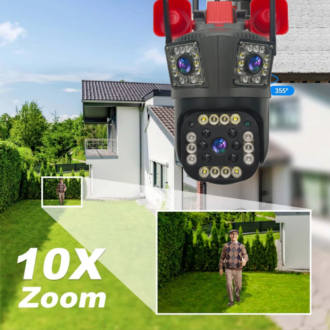 Camera de Supraveghere WiFi 12MP Ultra HD cu Zoom 5X, PTZ Rotire 360°, Vedere Nocturna si Card 32GB - 9