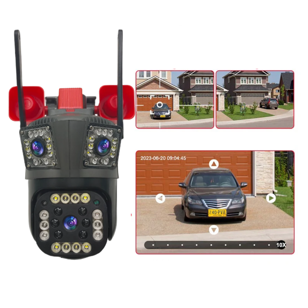Camera de Supraveghere WiFi 12MP Ultra HD cu Zoom 5X, PTZ Rotire 360°, Vedere Nocturna si Card 32GB - 10