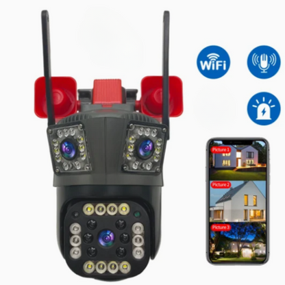 Camera de Supraveghere WiFi 12MP Ultra HD cu Zoom 5X, PTZ Rotire 360°, Vedere Nocturna si Card 32GB - 13