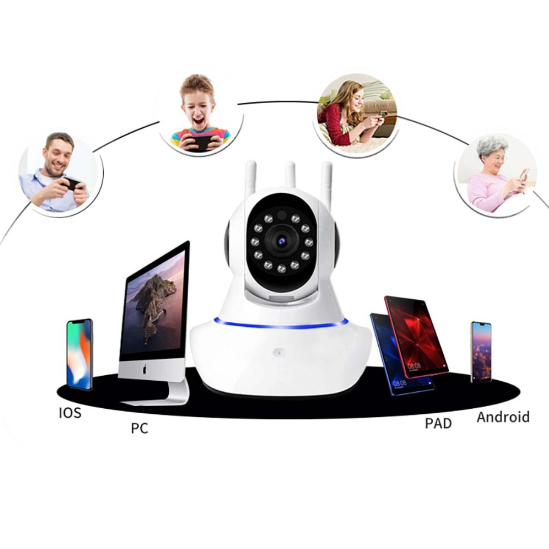 Camera Supraveghere WiFi 720P HD cu Card 32GB - Rotatie 360°, Audio Bidirectional, Viziune Nocturna - 15