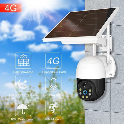 Camera Supraveghere Solara 4G - 5MP Full HD, Zoom 10X, Panou Solar 9W, Card 32GB Inclus - 7
