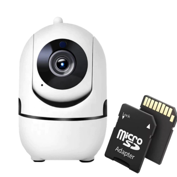 Camera Supraveghere WiFi 720P HD cu Card 32GB - Rotatie 360°, Audio Bidirectional, Viziune Nocturna - 3