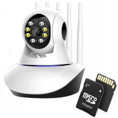 Camera Supraveghere WiFi 720P HD cu Card 32GB - Rotatie 360°, Audio Bidirectional, Viziune Nocturna - 4