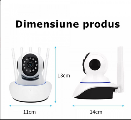Camera Supraveghere WiFi cu 5 Antene, Sunet Bidirectional si Card 32GB - Monitorizare Completa 24/7 - 10