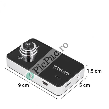 Pachet Camera Auto DVR HD 720p cu Filmare Noapte + Card 32GB - Suport Ventuza Inclus - 9